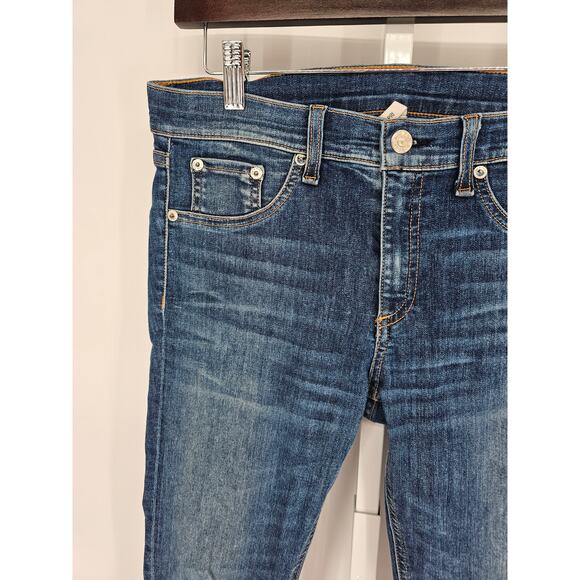Rag & Bone Womens Sz 31 Capri Length Skinny Blue Jeans Medium Wash - Picture 2 of 6